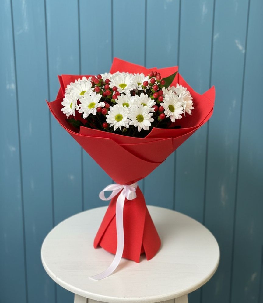 Букет цветов из: Хризантемы в Старое Дрожжаное