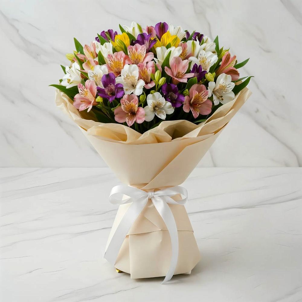 Букет цветов из: Альстромерии в Старое Дрожжаное