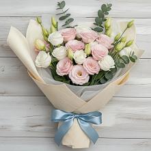 Букет цветов из:  Лизиантусы в Старое Дрожжаное