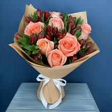 Букет цветов из:  Розы и Альстромерии в Старое Дрожжаное