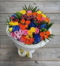 Букет цветов из:  Розы и Хризантемы в Старое Дрожжаное