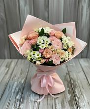Букет цветов из:  Гвоздики, Розы и Хризантемы в Старое Дрожжаное