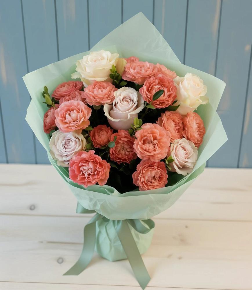 Букет цветов из: Розы в Старое Дрожжаное