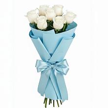 Букет 7 белых роз Проуд в Старое Дрожжаное