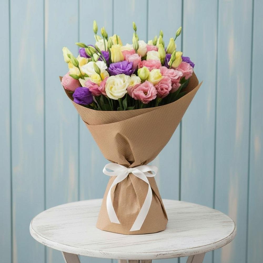 Букет цветов из: Лизиантусы в Старое Дрожжаное