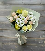 Букет цветов из:  Альстромерии, Розы и Хризантемы #REPLACE_PRED# Старое Дрожжаное