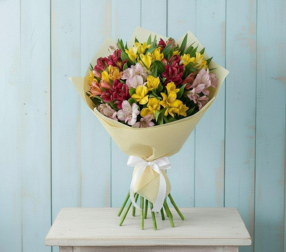 Букет цветов из: Альстромерии в Старое Дрожжаное