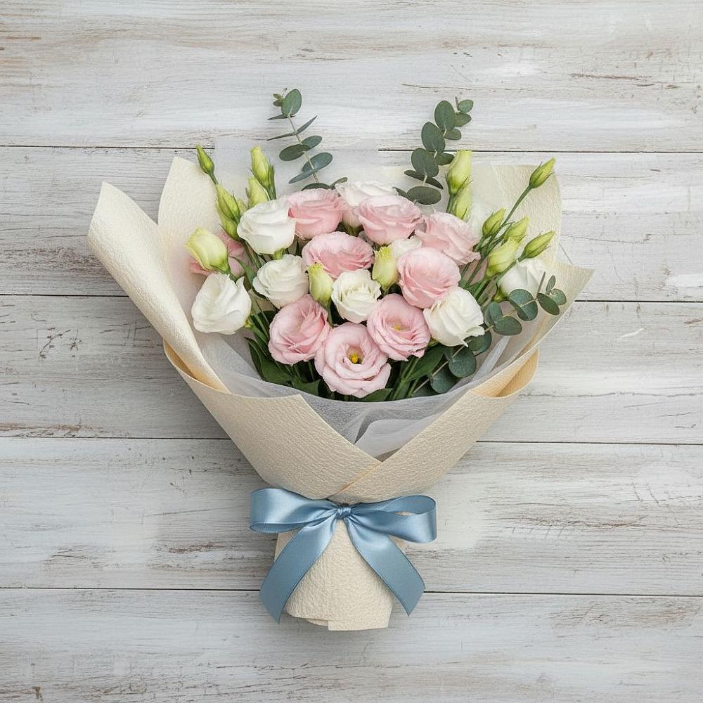 Букет цветов из: Лизиантусы в Старое Дрожжаное